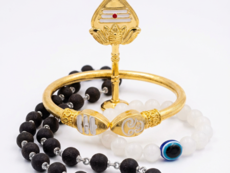 Special Combo – Karungali Silver Mala + Muruga Vel + Murugan kapu + Evil eye bracelet