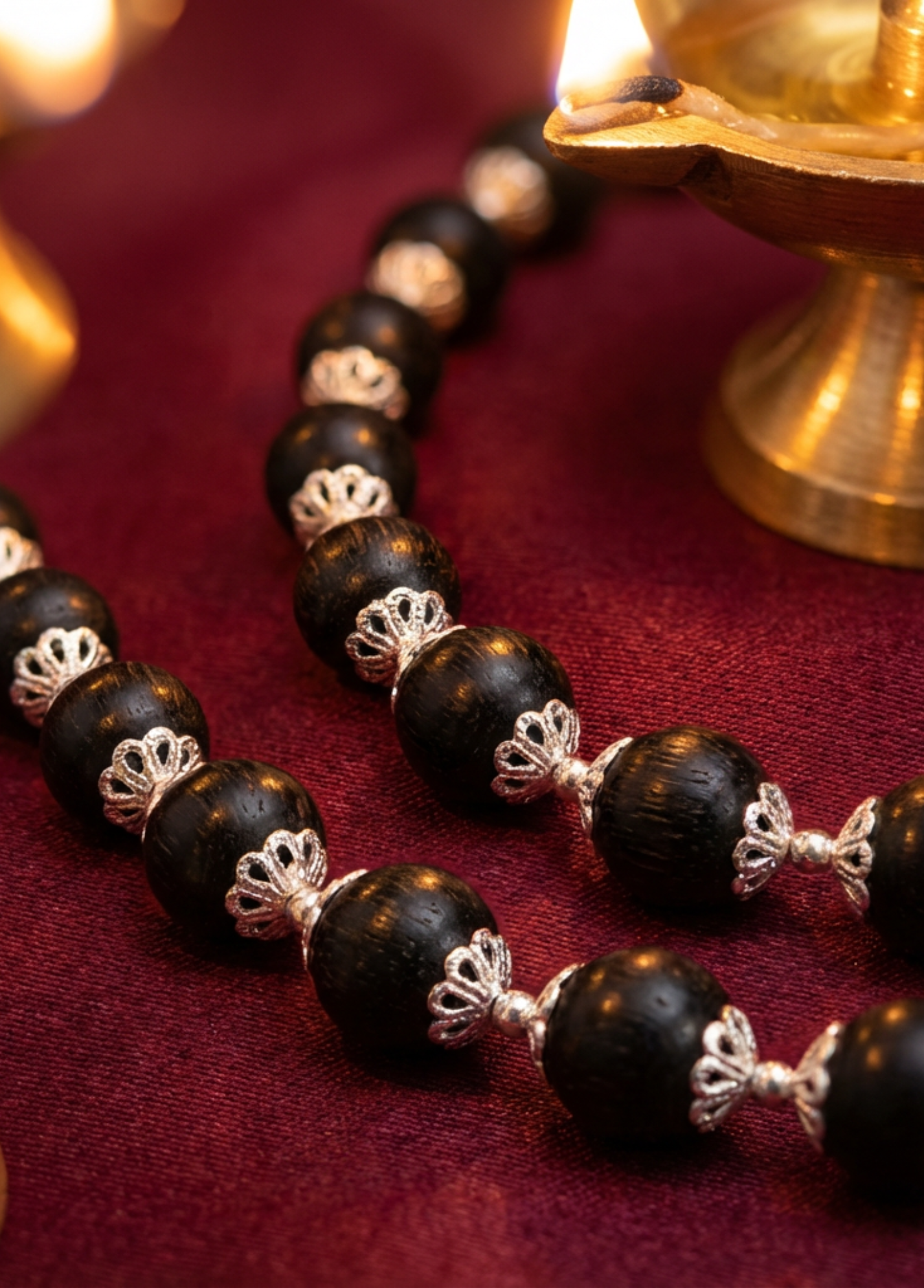 Original Karungali Malai 58-Beads Ebony Wood with Govt. Certified - Image 2